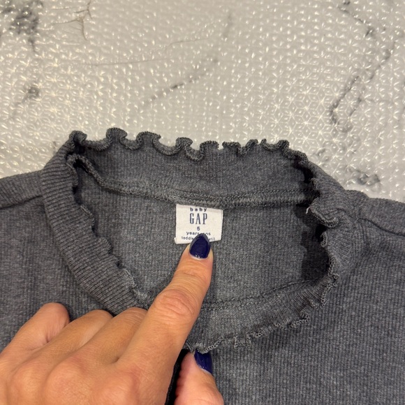 Gray Starry Kids Dress - Picture 2 of 3